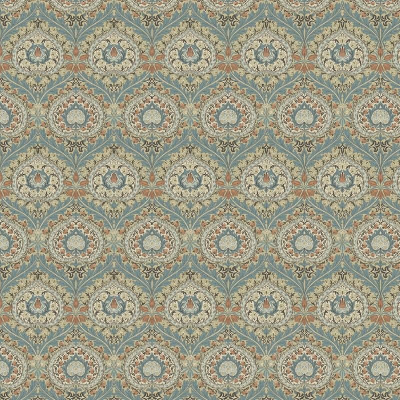 William Morris Eden Coated Tablecloth Azure , Water Resistant Tablecloths , Teflon Coated Tablecloth , Round Oval Rectangle Tablecloth