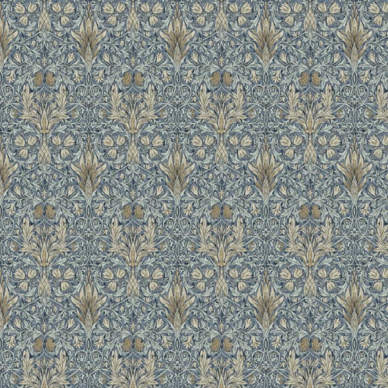 William Morris Coated Tablecloth Snakeshead Denim , Outdoor Water Resistant Teflon Coated Table Cloths , Round Round Oval Rectangle