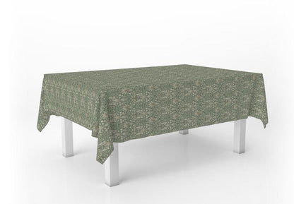 William Morris Coated Tablecloth Snakeshead Forest , Water Resistant Teflon Coated Table Cloth , Round Oval Rectangle Tablecloth