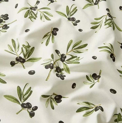 Round Olives Tablecloth , Linen Look Tablecloth , Round Tablecloth , Oval Tablecloth , Rectange Tablecloth