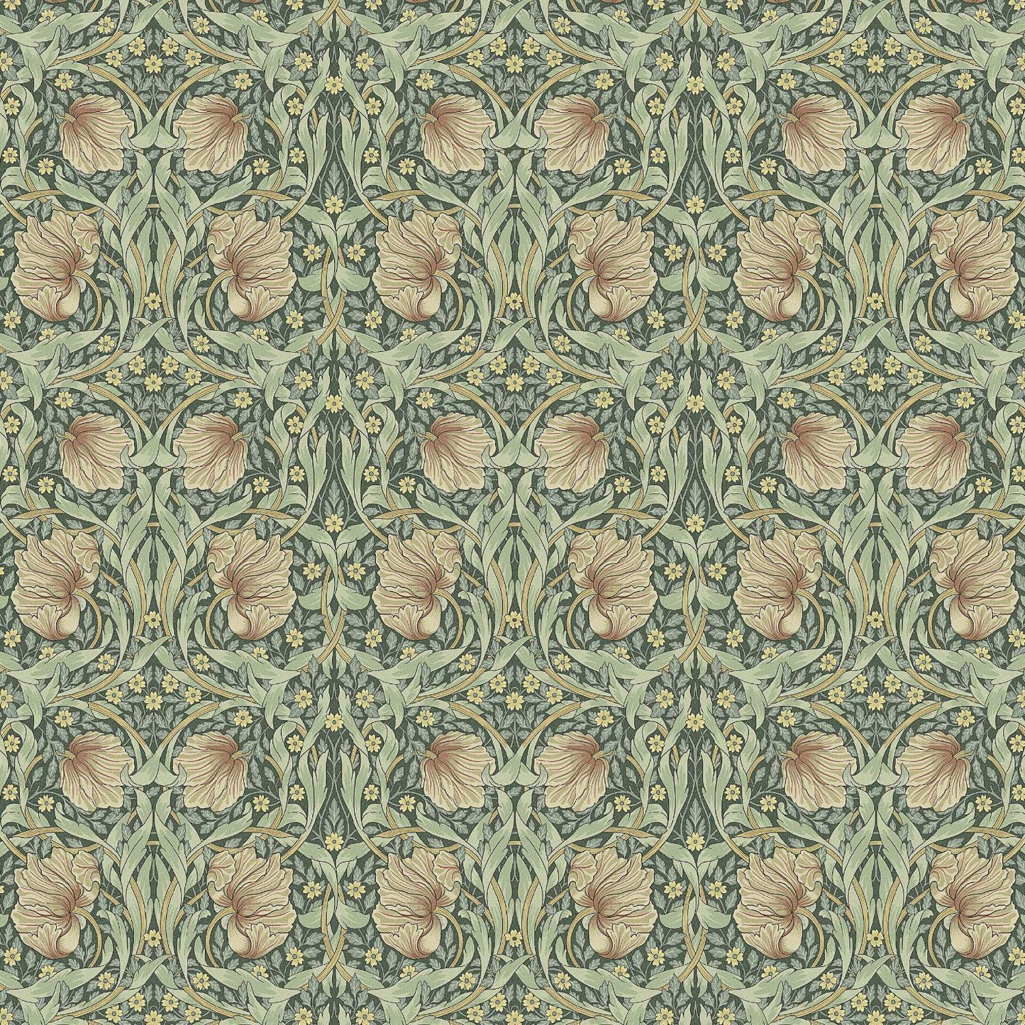 Round Tablecloth William Morris Pimpernel Forest Green , William Morris Tablecloth , Round Oval Tablecloth , Square Rectangle Tablecloth UK