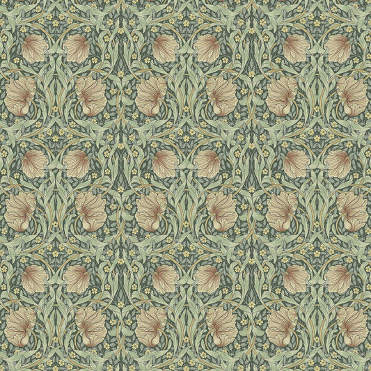 Round Tablecloth William Morris Pimpernel Forest Green , William Morris Tablecloth , Round Oval Tablecloth , Square Rectangle Tablecloth UK