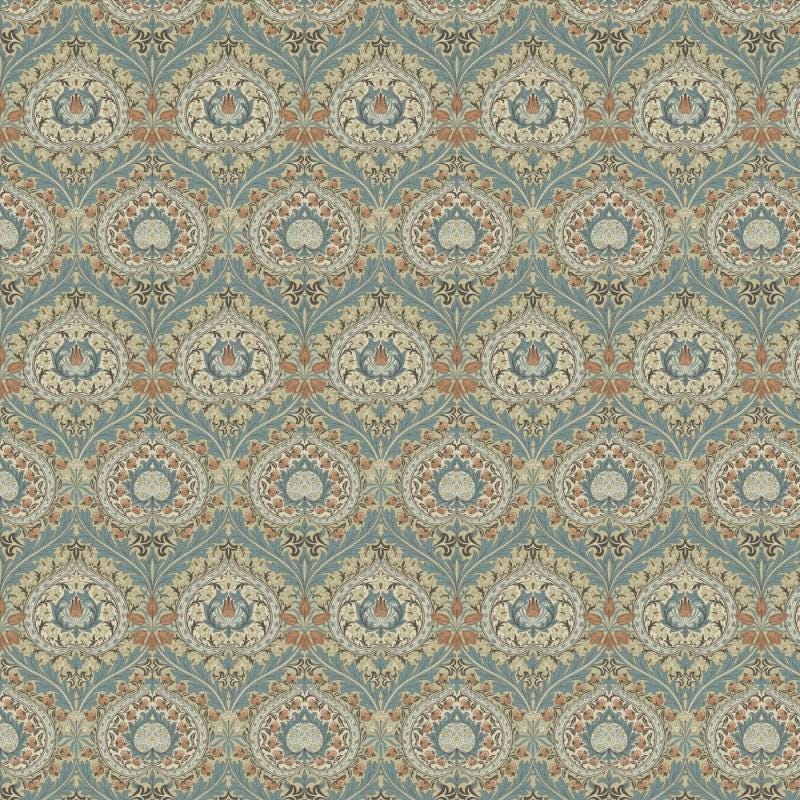 William Morris Eden Coated Tablecloth Azure , Water Resistant Tablecloths , Teflon Coated Tablecloth , Round Oval Rectangle Tablecloth