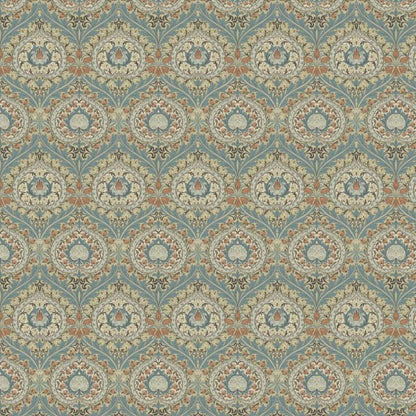 William Morris Eden Coated Tablecloth Azure , Water Resistant Tablecloths , Teflon Coated Tablecloth , Round Oval Rectangle Tablecloth