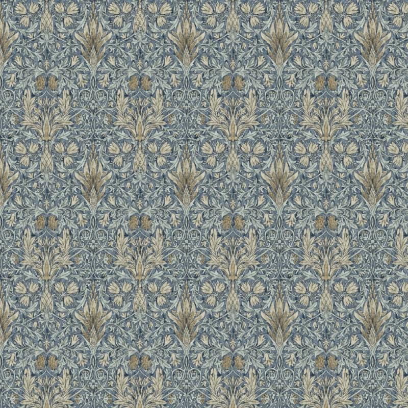 William Morris Coated Tablecloth Snakeshead Denim , Outdoor Water Resistant Teflon Coated Table Cloths , Round Round Oval Rectangle