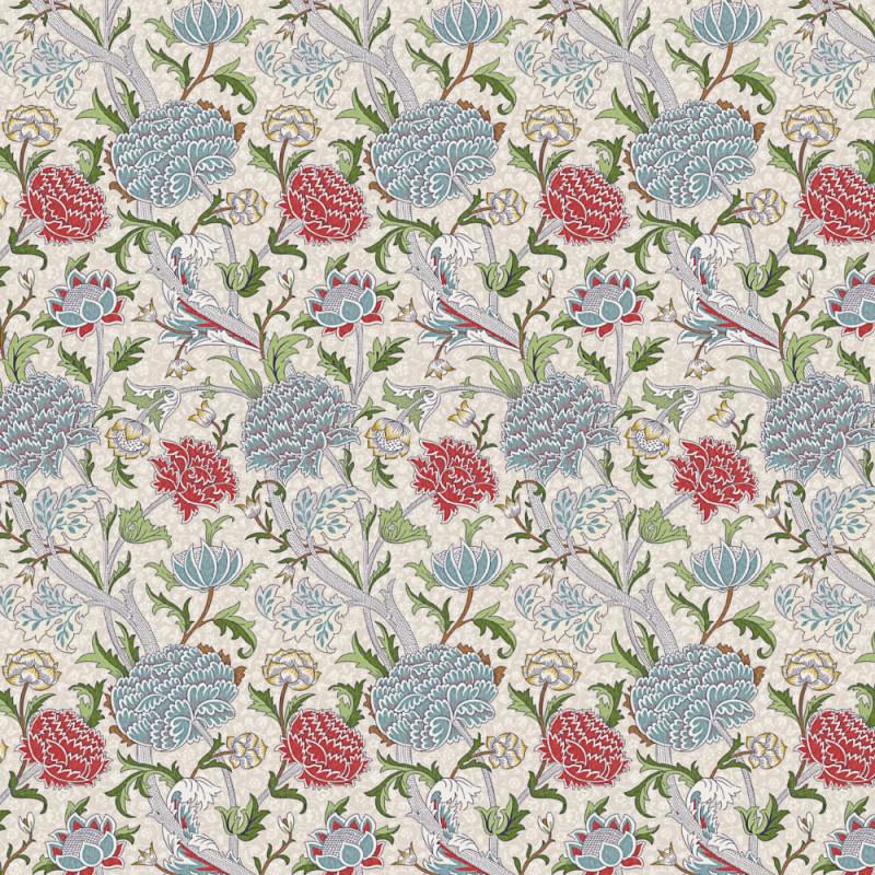 William Morris The Cray Coated Tablecloth Paradise Blue , Water Resistant Teflon Coated , Round Oval Rectangle