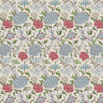 William Morris The Cray Coated Tablecloth Paradise Blue , Water Resistant Teflon Coated , Round Oval Rectangle
