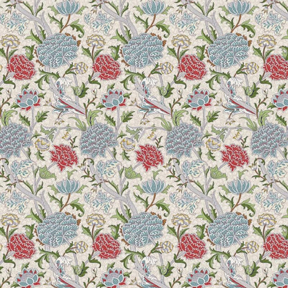 William Morris The Cray Coated Tablecloth Paradise Blue , Water Resistant Teflon Coated , Round Oval Rectangle