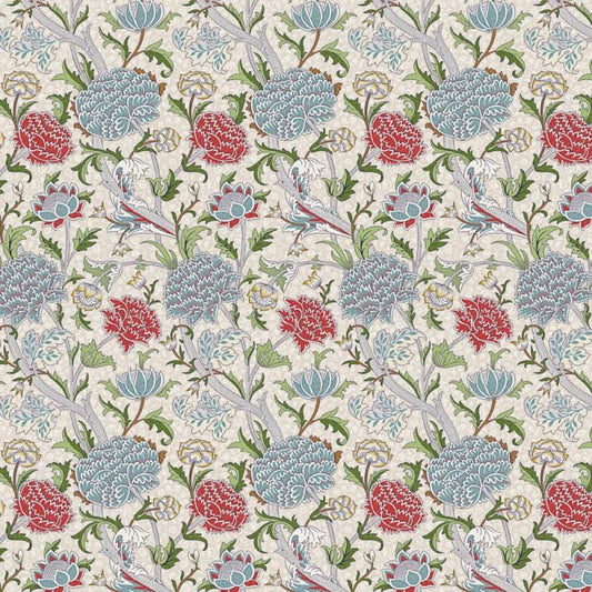William Morris The Cray Coated Tablecloth Paradise Blue , Water Resistant Teflon Coated , Round Oval Rectangle
