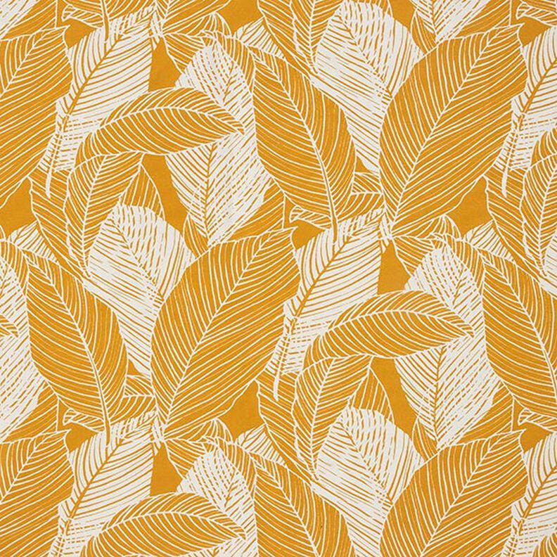 Round Leaves Curry Yellow Tablecloth , Linen Look Tablecloth , Round Tablecloth , Oval Tablecloth , Rectange Tablecloth