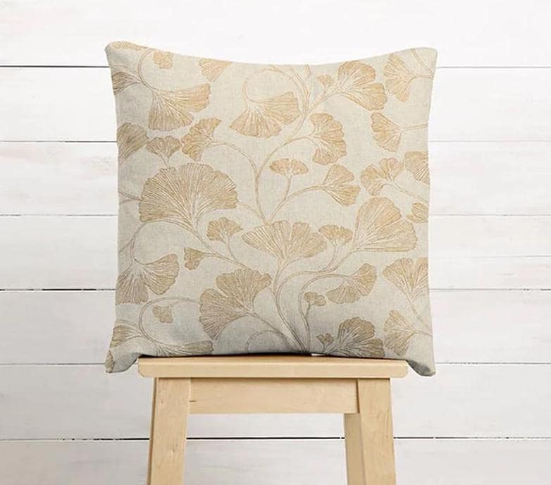 Round Ginkgo Natural Tablecloth , Mustard Natural Floral Tablecloth , Round Tablecloth , Oval Tablecloth , Rectangle Square Tablecloth UK