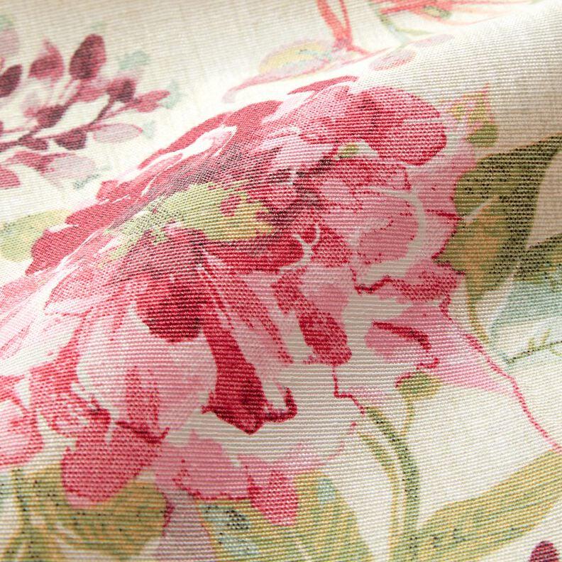Round Watercolour Flowers Tablecloth , Light Beige Raspberry Tablecloth , Round Tablecloth , Oval Tablecloth , Rectangle Square Tablecloth