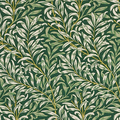 William Morris Willow Bough Tablecloth , Tangled Branches Natural Dark Green Tablecloth , Round Oval Square Rectangle Tablecloth