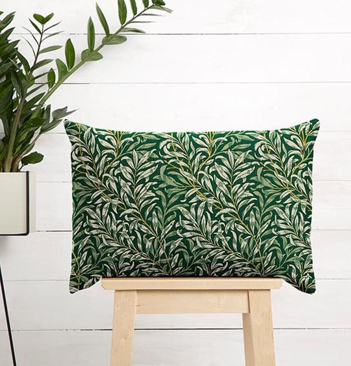 Round William Morris Willow Bough Tablecloth , Tangled Branches Natural Dark Green Tablecloth , Round Oval Square Rectangle Tablecloth