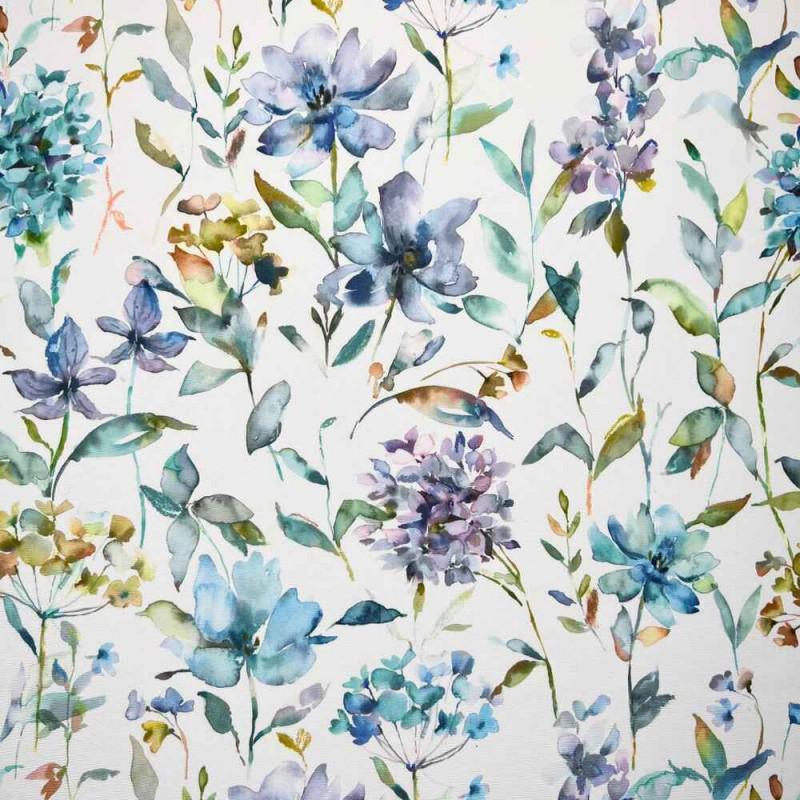 Giardino Floral Coated Tablecloths , Flowers Outdoor Tablecloth , Weather Resistant Tablecloth , Round Oval Rectangle Tablecloth