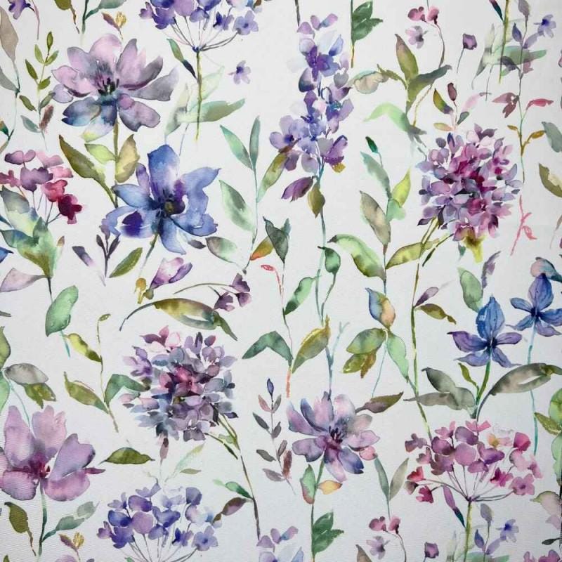 Giardino Floral Coated Tablecloths , Flowers Outdoor Tablecloth , Weather Resistant Tablecloth , Round Oval Rectangle Tablecloth