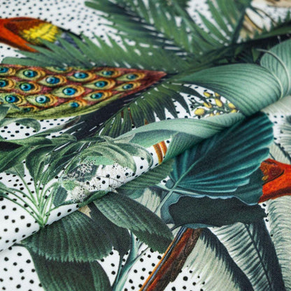 Safari Animals Coated Tablecloths , Royal Palm Outdoor Tablecloth , Weather Resistant Tablecloth , Round Oval Rectangle Tablecloth
