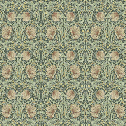William Morris Pimpernel Tablecloth: Teflon Coated Cotton, Water Resistant