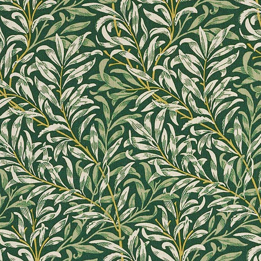 William Morris Willow Bough Tablecloth , Tangled Branches Natural Dark Green Tablecloth , Round Oval Square Rectangle Tablecloth