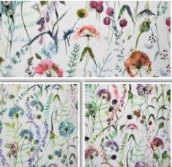 Montagna Floral Coated Tablecloths , Flowers Outdoor Tablecloth , Weather Resistant Tablecloth , Round Oval Rectangle Tablecloth