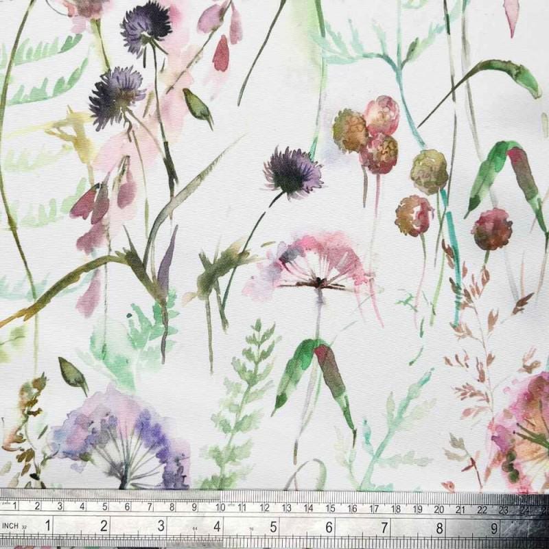 Montagna Floral Coated Tablecloths , Flowers Outdoor Tablecloth , Weather Resistant Tablecloth , Round Oval Rectangle Tablecloth