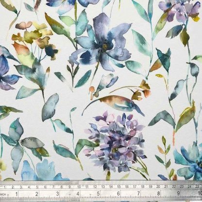Giardino Floral Coated Tablecloths , Flowers Outdoor Tablecloth , Weather Resistant Tablecloth , Round Oval Rectangle Tablecloth