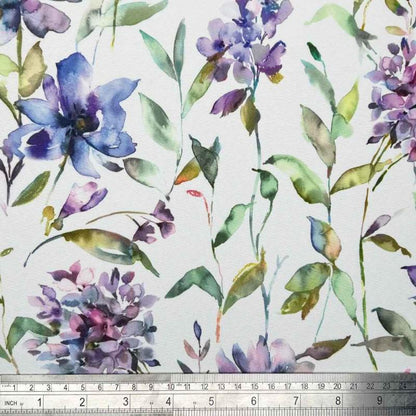 Giardino Floral Coated Tablecloths , Flowers Outdoor Tablecloth , Weather Resistant Tablecloth , Round Oval Rectangle Tablecloth