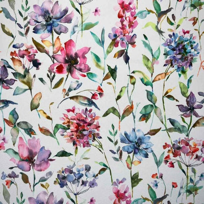 Giardino Floral Coated Tablecloths , Flowers Outdoor Tablecloth , Weather Resistant Tablecloth , Round Oval Rectangle Tablecloth