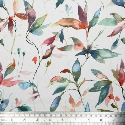 Lago Floral Coated Tablecloths , Leaves Leaf Outdoor Tablecloth , Weather Resistant Tablecloth , Round Oval Rectangle Tablecloth