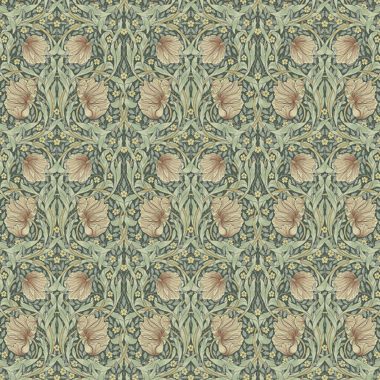 William Morris Pimpernel Tablecloth: Teflon Coated Cotton, Water Resistant
