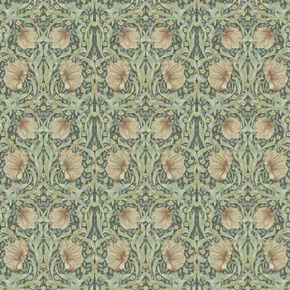 William Morris Pimpernel Tablecloth: Teflon Coated Cotton, Water Resistant