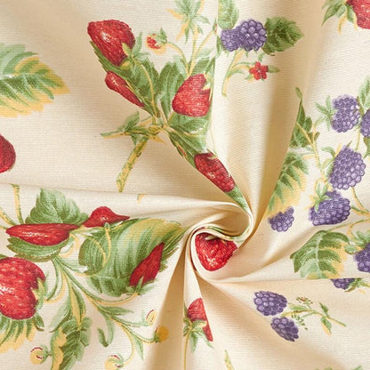 Strawberry Coated Tablecloth , Water Resistant Tablecloth , Teflon Coated Tablecloth , Round Oval Rectangle Tablecloth