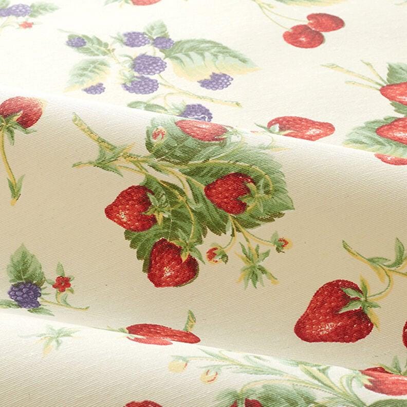 Strawberry Coated Tablecloth , Water Resistant Tablecloth , Teflon Coated Tablecloth , Round Oval Rectangle Tablecloth