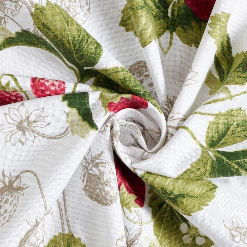 Strawberry Tablecloth , Cotton Round Oval Rectangle Table Cloth , Handmade UK