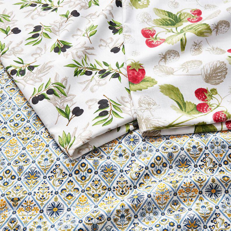 Strawberry Tablecloth , Cotton Round Oval Rectangle Table Cloth , Handmade UK