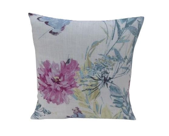 Laura Ashley Floral Cushion Cover: Cosmos Multi Throw Pillow