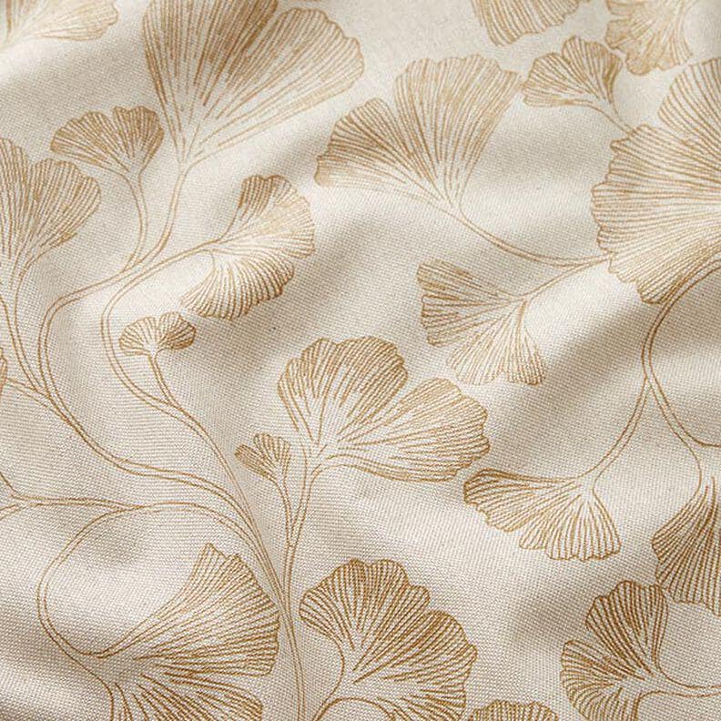 Ginkgo Floral Cushion Cover: Handmade Cotton Linen Throw Pillow, UK Made