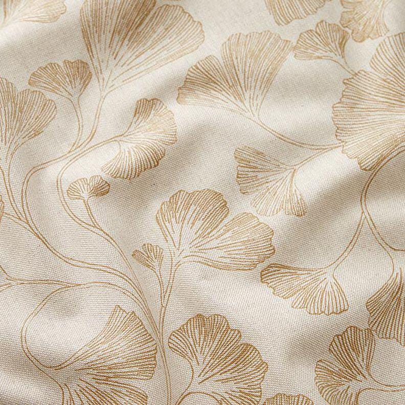 Ginkgo Floral Cushion Cover: Handmade Cotton Linen Throw Pillow, UK Made