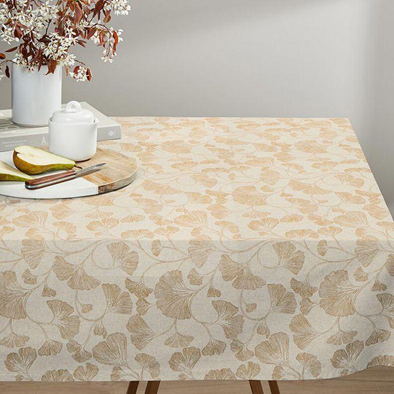 Ginkgo Floral Cushion Cover: Handmade Cotton Linen Throw Pillow, UK Made