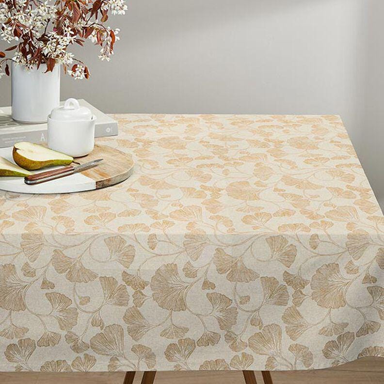 Ginkgo Floral Cushion Cover: Handmade Cotton Linen Throw Pillow, UK Made