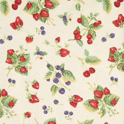Strawberry Coated Tablecloth , Water Resistant Tablecloth , Teflon Coated Tablecloth , Round Oval Rectangle Tablecloth