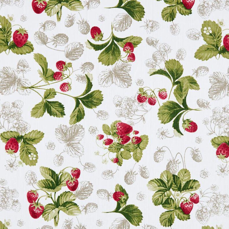 Round Strawberry Print Tablecloth, Handmade Cotton , Square, Oval, Rectangle