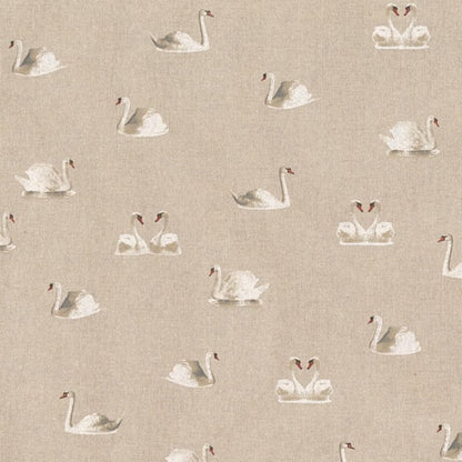 Swans Birds Tablecloth , Wildlife Linen Look Table Cloth , Round Oval Rectange