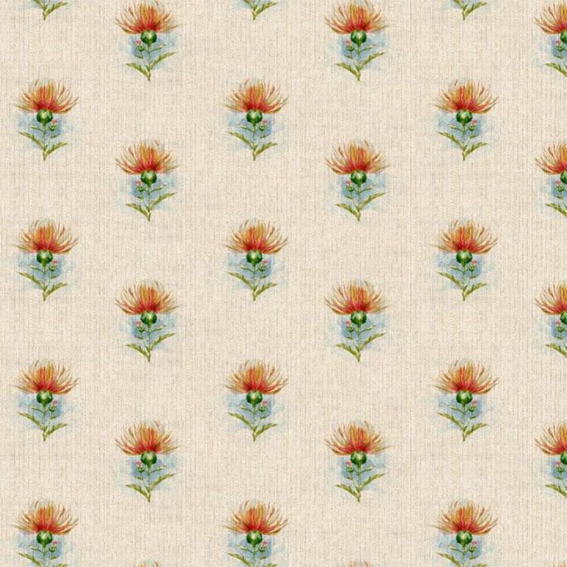 Scottish Highland Thistle Linen Look Tablecloth: Handmade in UK