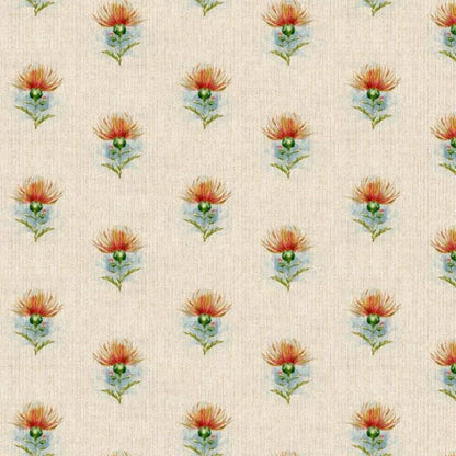 Scottish Highland Thistle Linen Look Tablecloth: Handmade in UK