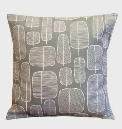 Sage Green Trees Cushion Cover: MissPrint Cotton Throw Pillow