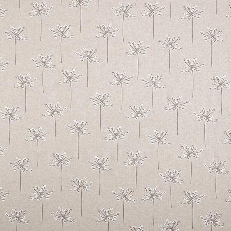 Dandelions Natural Tablecloth , Bear Claw Table cloth , Round Oval Rectange