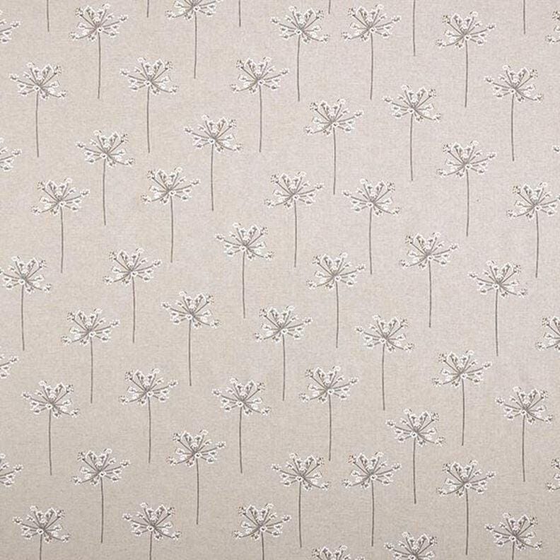 Dandelions Natural Tablecloth , Bear Claw Table cloth , Round Oval Rectange