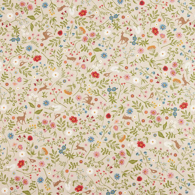 Woodland Forest Animals Tablecloth , Linen Look Round Oval Rectange ,