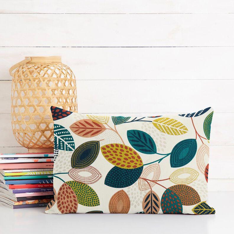 Round Scandi Leaves Leaf Tablecloth , Leaf Multi Tablecloth , Round Tablecloth , Oval Tablecloth , Rectange Tablecloth